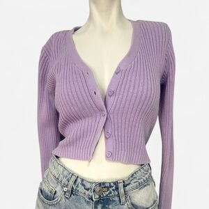 Hollister Purple Cardigan